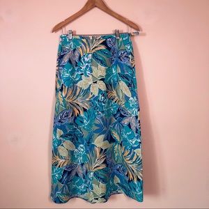 Talbots tropical skirt. Petite 8